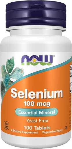 [BRSWIYQIOECWYF34] NU Tillägg, Selen (L-Selenomethionine) 100 mcg, Essential Mineral *, 100 tabletter