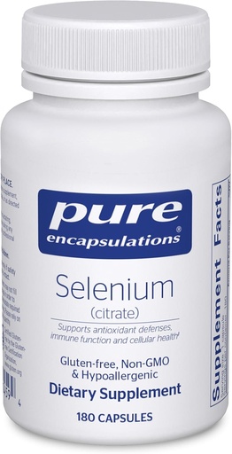 [BRSWIY36BJ4RSGTM] Selenio (Citrate) - per il supporto del sistema immunitario e la salute cellulare - Supplemento antiossidante - Supporta il flusso sanguigno* - Glutine Free & Vegan - 180 capsule