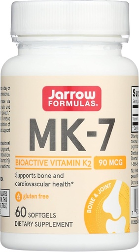 [BRSWIF32AF7WGETU] JARD Formulas MK-7 90 mcg - Formasi Bioaktif Vitamin K2-60 Servels (Softgels) - untuk Kesehatan Bone & Cardiovaskular - Vitamin K2 MK-7 Tambahan Diet - K2 Vitamin MK-7 - Gluten Bebas