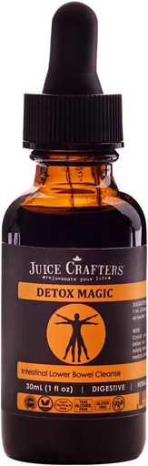 [BRSROZYLBMJRUYIV] Juice Crafters Black Walnut Hull Tincture Drop (1 Fl Oz.) - Intestinal Lower Bowel Aid - Intestinal Cleanse - Herbal Cleanse Blend w/Black Walnut Hulls, Wormwood