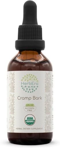 [BRSRO2Q7AAGRMDIY] HerbEra Cramp Bark B60 USDA Organic Tincture ← Alcohol-Free Extract, High-Potency Herbal Drops, Immune System Health ← Certified Organic Cramp Bark (Viburnum Opulus) Dried Bark (2 fl oz)