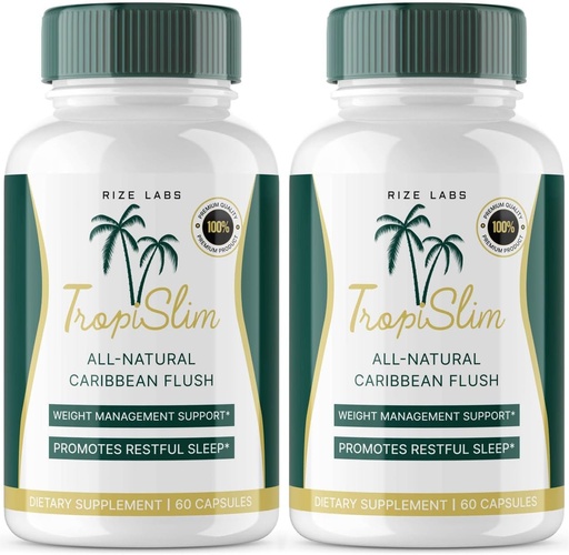 [BRSROGAEB56R63LJ] (Official 2 Pack) Tropislim, Tropislim All Natural Caribbean Flush, Kilo Kayıp Tamam, Tropislim Slim Capsules for Women, Sağlıklı Yaşam Tarzı + Leaner Fizik, Tropislim İncelemeleri (120 Capsules)