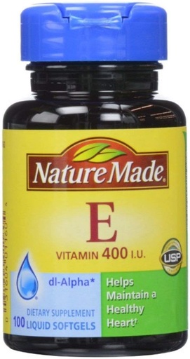 [BRSWKGYIBJ4WAEL2] Nature Made dl-Alpha Vitamin E 400 IU Softgels 100 ea (Pack of 4)