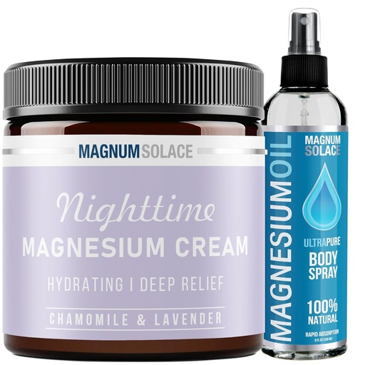 [BRSRMAAOA4FRAFAY] Yöllä Magnesium Cream ja Magnesium Oil - 2 Pack Bundle
