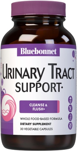 [BRSWG2YTCMCWYHQU] Bluebonnet Elikadura Urinary Tract Support, Cleanse & Flush*, Soy-Free, Gluten-Free, Kosher-Certified, Non-GMO, Dairy-Free, Vegan, 30 Vegetable kapsulak, 15 zerbitzatu