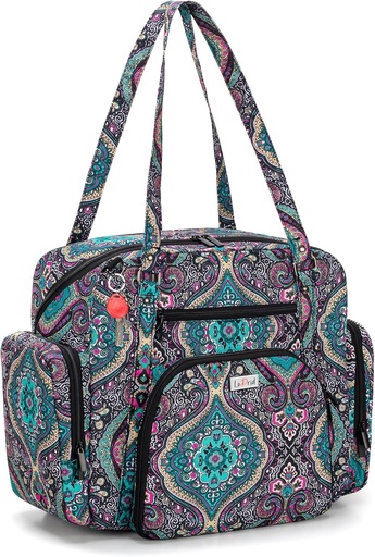 [BRSW2HQFCANQGG3O] LoDrid Teacher Tote Bag with Padded Bottom, Teacher Utility Bag for Work, Large Women Work Tote Bag with Zip-Top Closure