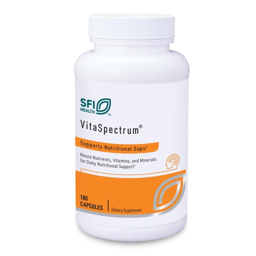 [BRSWIZQDCNYBKDIZ] Klaire Labs SFI Health VitaSpectrum Capsules - Multivitamin for Kids with 28 Essential Nutrients Including Folate, B12, B6, Antioxidants, Vitamin E & D3 - No Copper or Iron, Gluten-Free (180ct)
