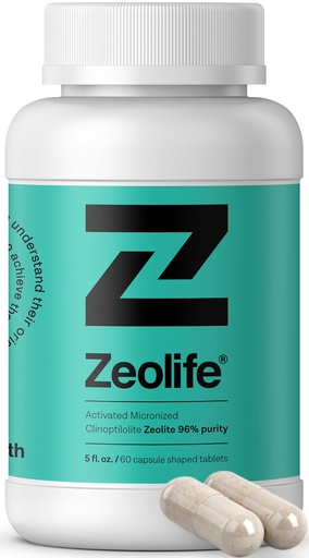 [BRSWYCT7BB7QACAU] Clinoptilolite Zeolite Capsules 96 Percent Purity 0.04 oz Per Capsule Micronized Mineral Supplement 60 Count 30 Servings for Adult Daily Routine