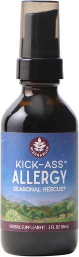 [BRSRM2QDCMNB4CTX] WishGarden Herbs Kick-Ass Allergy - Plant-Based Non-Drowsy Herbal Allergy Supplement with Nettle Leaf, Echinacea, & Yerba Santa, Supports Healthy Histamine Response to Seasonal Irritants, 2oz