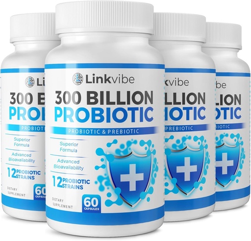 [BRSROGQQOR6WKETO] Probiotic 300亿 CMU - 12 Strains 为消化剂和古特, Imune, Bloating Health - 男女的Probiotics - 每日免费奶制品,车架稳定 - 240个计数器