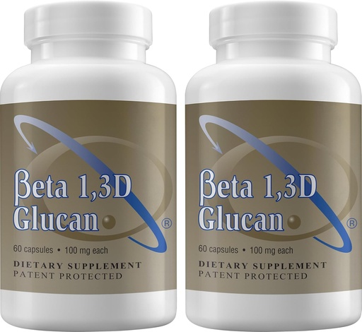 [BRSRAEAHPN5Q43Q6] Transfer Point Immune Support Supplement Highly Purified Beta 1,3D Glucan 100 mg per Capsule (b-glucan Fiber) (Pack of 2)