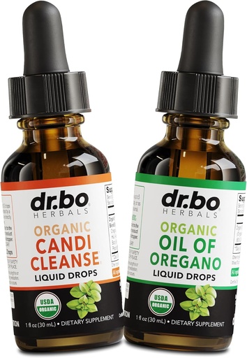 [BRSRAHATOIIB4CIU] Candi Cleanse & Oregano Oil Drops - Organic Oil of Oregano Drops Liquid & Black Walnut Wormwood - Extra Strength Ylikasvu Balance Complex, Natural Gut Cleanser Detox Health Supplements 1 oz
