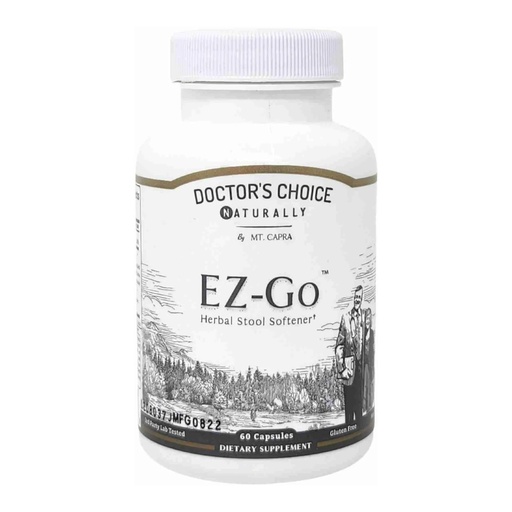 [BRSWIYQQCJ6WE3TE] Mt. Capra EZ-Go Herbal Stool Softener | Non-Habit Forming, Gentle Elimination Support | Includes Cape Aloe Gel, Slippery Elm Bark, Marshmallow Root, Triphala, Magnesium and Rhubarb Root | 30 Servings