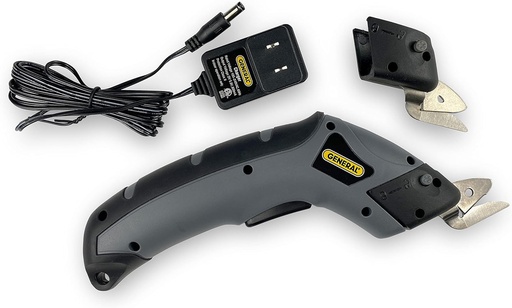 [BRSW2HT2CQCQIDTA] General Tools Cordless Electric Craft Scissors #ES1-Q with 2 Blades and Charger