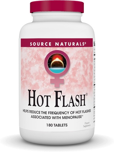 [BRSWIYQOAUNAEFD6] Source Naturals Hot Flash - Helps Reduce The Frequency of Hot Flashes Associated with Menopause, Non-GMO Soy - 180 Tablets - 60 Day Supply