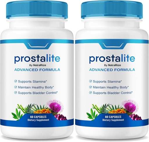 [BRSRAYYNBEIBGAIU] (2 Pack) Prostalite Capsules, Prostalite Prostate Support Supplement, Prostalite All-Natural Supplement for more Control, Prostalite Maximum Strength Pills, Prosta lite Reviews (120 Capsules)