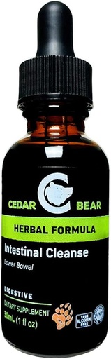 [BRSWKHD4CUFWG3A4] Cedar Bear Intestinal Cleanse a Liquid Herbal Supplement That Moderates The Environment of The Digestive System, Allowing Beneficial Flora to Flourish 1 Fl Oz