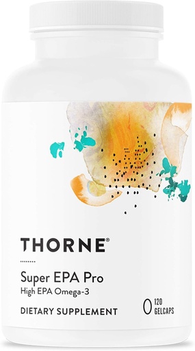 [BRSWIZYKA55B4YDI] THORNE - Super EPA Pro - Omega-3 Fish Oil Supplement - Promotes Blood Lipid Support* - 1300mg EPA & 200mg DHA - 120 Gelcaps - 60 Servings