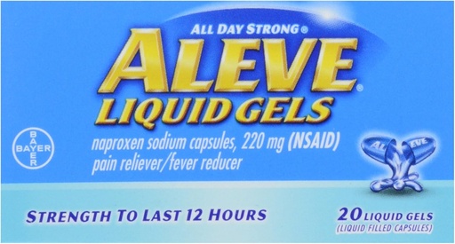 [BRSWIYQQBEIWAGDY] Aleve Liquid Gels, 20 ct