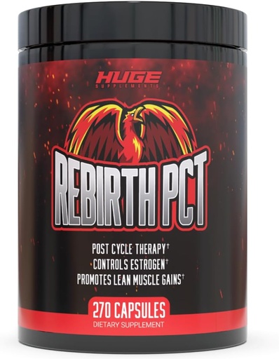 [BRSW2BL3CMORECQ4] Rebirth PCT Supplement for Men, Most Stacked & Complete Post Cycle Therapy Formula - Science- Backed Ingredients & Optymalne dawki, Odzyskiwanie nadpłaty i Utrzymanie zysków z cyklu (270 kapsułki)