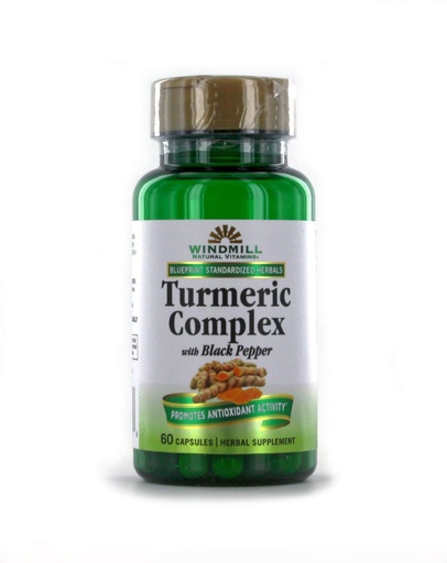 [BRSWGHYEAEAQI2TP] Windmill Turmeric Complex 1500 Mg With Black Pepper Capsules, 60.0 Count