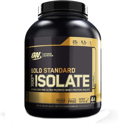 [BRSWGHANB4OQEET6] Optimum Beslenme Altın Standardı 100% Isolate 3 LB TUB 2019 44 Yeni HDROLYZED ve Ultra Filtrelenmiş Premium Isolate Protein (Vanilla)