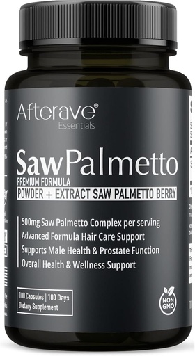 [BRSRMFT3CN6GAETA] Saw Palmetto Premium, Scalp Health for Optimal Hair Growth, Follicle Strength, Hair Loss Protection, Prostate and Urinary Health and Overall Male Immune Support