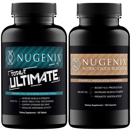[BRSRMFARCMDRGAD5] Nugenix Total-T Ultimate Testosterone Booster for Men and Nitric Oxide Booster for Men