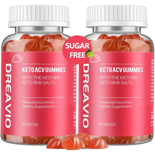 [BRSROYA5AUGROELU] DREAVIO Keto ACV Gummies Advanced Weight Loss- Sugar Free 1000mg Apple Cider Vinegar Gummies for Women & Men, Vegan Keto Apple Cider Vinegar Supplement for Adult