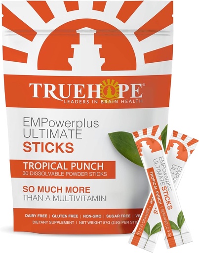 [BRSRAFIQCFYQMALZ] Inositol, Vitamin D, Vitamin C, Selenium, Choline, Pantothenic Acid, Niacin, Iodine - Bir-Per-Day EMPowerplus Ultimate Sticks - 30 Count, Tropik Punch