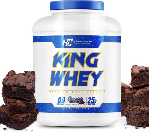 [BRSWGBQBPIGRAGTG] Ronnie Coleman Série Signature King Mass XL Protéines Poudre, Poids et Gainer musculaire, 60g Protéines, 180g hydrates de carbone, 1000+ calories par portion, créatine et glutamine (20lb, chocolat noir)