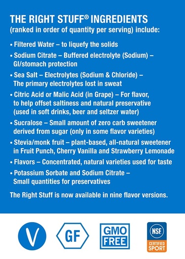 [BRSWIGYKC4PGYCDY] The Right Stuff Electrolyte Drink Concentrate - 3 Pouch Box - Berry Blend