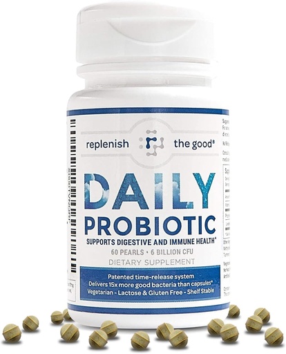[BRSWKYI5CFYQYEI7] Daily Probiotic - 6 billionion CFU - Supports Digestive Health -15x More Effective Than regular Capsules - Relieves Gas, Bloated Stomach ' Acid Reflux (60 count)