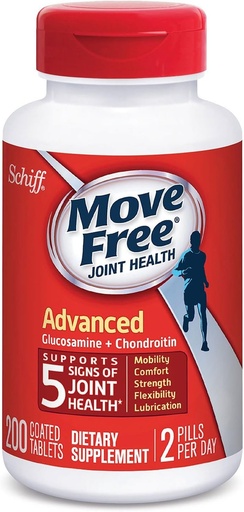 [BRSWIHL2C4GBCHDO] Move Free Advanced Plus MSM, 120 tabletas - Suplemento Conjunto de Salud con Glucosamina y Condroitina