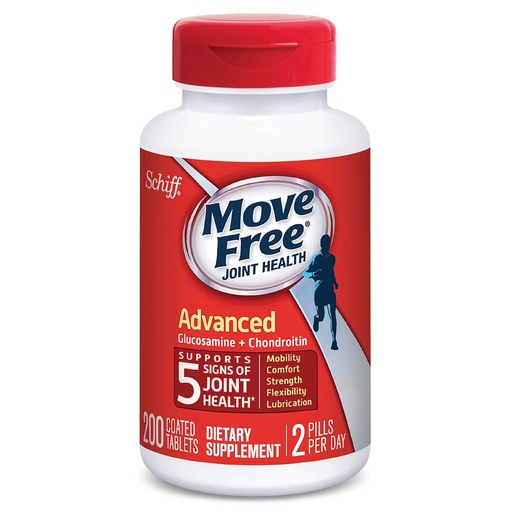 [BRSWIHL2C4GBCHDO] Move Free Advanced Plus Msm, 120 Tablets - Joint Health Supplement with Glucosamine and Chondroitin