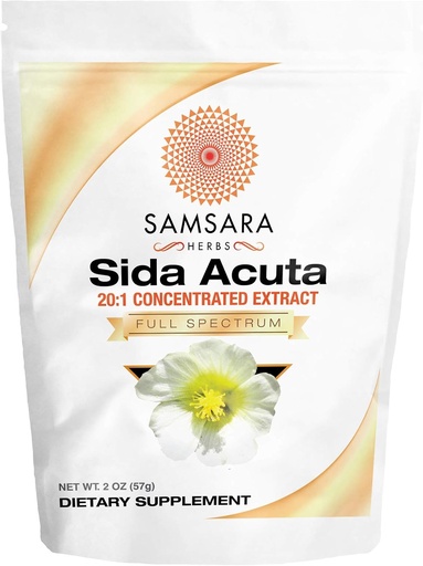[BRSWKH3YOYIRUDT4] Samsara Herbs SIDA Acuta Extract (2oz/57g) 20:1 Concentrated Extract Powder