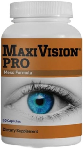 [BRSRAYD7C4GQA3AU] MaxiVision® PRO Meso Formula - Mesozeaxanthin - Lutein - Zeaxanthin - 30 Capsules, 1 Bottle (30 Capsules, 30.00, Count)