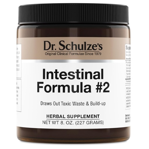 [BRSWIYQOCYGRG3LK] Dr. Schulze's Intestinal Formula #2 - Cleansing Supplement for Colon Health Support - Supports Daily Elimination - Plant-Based Herbal Supplement - Gluten-Free & Vegan - 8 oz