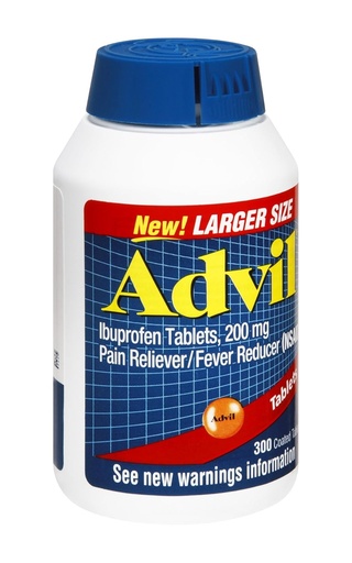 [BRSWIFYTCQOBG3LC] Advil Ibuprofen 200mg Tablets Coated, 300 CT (Paket 3)
