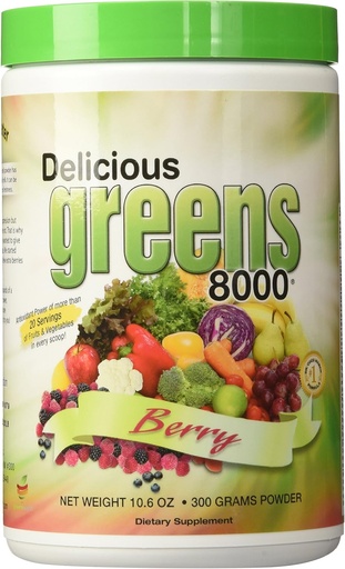 [BRSWIZT6OEOBOA3M] Greens World Delicious Greens 8000 Berry - 10.6 oz