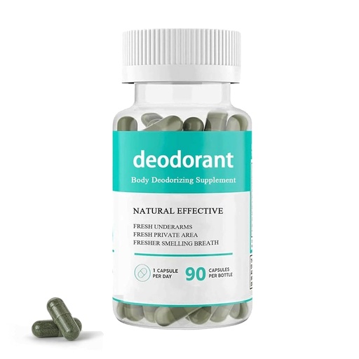 [BRSRABQBBNYAODL3] Body Deodorizing Supplement, Body Deodorizing Capsules,Body Deodorant Capsules,Chlorophyll Deodorizing Capsules,Deodorizing Supplement (1PCS)