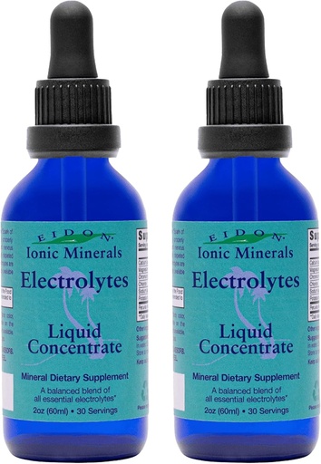 [BRSROEDYDEBWYCTF] Eidon Electrolytes - Liquid Electrolyte Drops, Ionic Mineral Supplement to Add to Water, Replenish & Balance The Electrolyte Equilibrium, Hydration Support, Unsweetened Sugar Free - 2 oz, 2 Pack