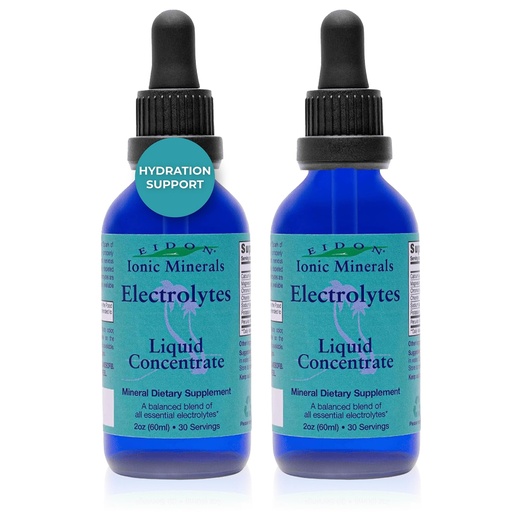 [BRSROEDYDEBWYCTF] Eidon Liquid Electrolytes - Liquid Electrolyte Drops, Ionic Mineral Supplement to Add to Water, Balances Electrolyte Equilibrium, Sugar Free Unsweetened Hydration for Men & Women - 2 oz, 2 Pack