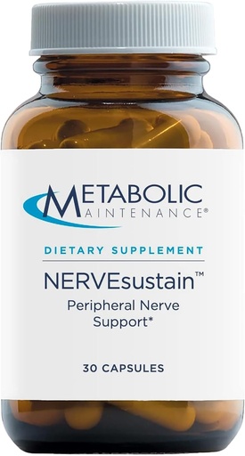 [BRSWGBT6O4NAIH3B] Metabolická údržba NERVESUSTAIN - Periférny nerv + podpora homocysteínu - horčík, B vitamíny s metylom B12 + folát (30 kapsúl)