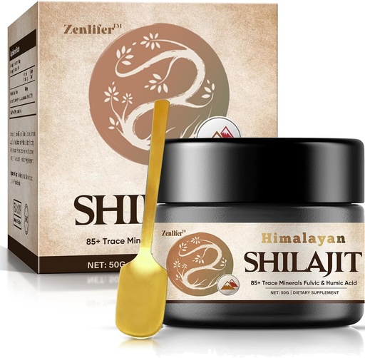 [BRSROGANCUBQM3LJ] Shilajit Pure Himalayan Organic Shilajit Resin,Potency Natural Organic Shilajit Supplement Resin with 85+ Trace Minerals & Fulvic Acid for Energy, Immune Support