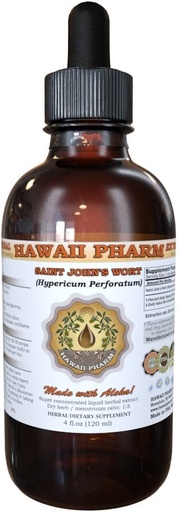 [BRSWIZI2AQOGK33O] Hawaii Pharm Saint John's Wort (Hypericum Perforatum) Liquid Extract Tincture 4 Oz (120ml)