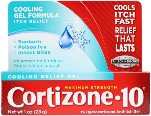 [BRSWKGYIBJ4BYC36] Cortizone-10 Cooling Relief Anti-Itch Gel 1 oz (Pack of 9)