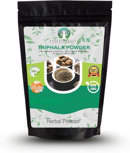 [BRSROGL6OQMQGG3X] Triphala Powder 100 Gm | Formula of Amla, Haritaki & Bibhitaki | Supports Daily Detoxifying, Cleansing & Rejuvenation | Supports Immune System | Non GMO | Vegan | GMP Certified