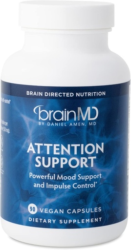 [BRSWIEIPC4BQMYDI] BRAINMD Dr. Amen Pozor Podpora - 90 Kapsle - Promotes Mental Focus & Impulse Control - Gluten Free - 30 Služeb