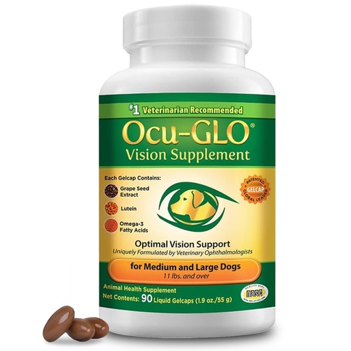 [BRSWIEIEBQNRYDY7] Ocu-GLO for Medium to Large Dogs, 11+ lb, 90 Count